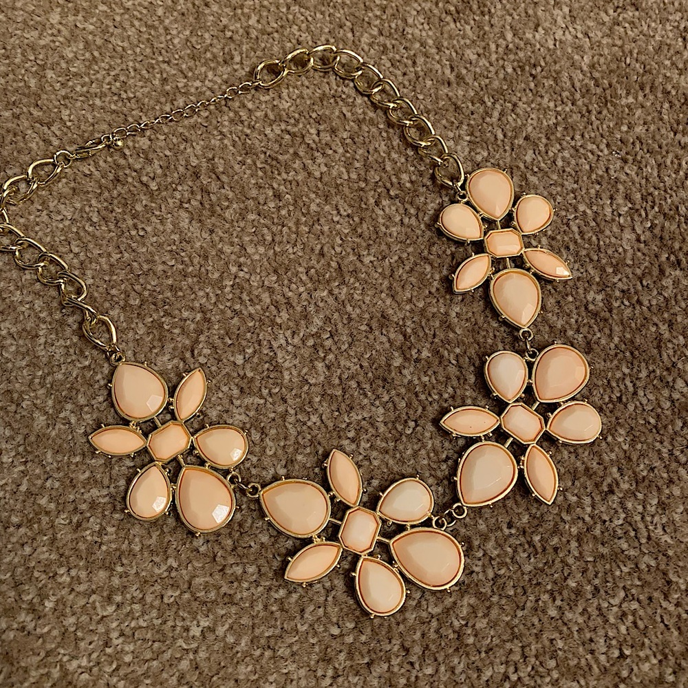 Light Pink and Gold Necklace